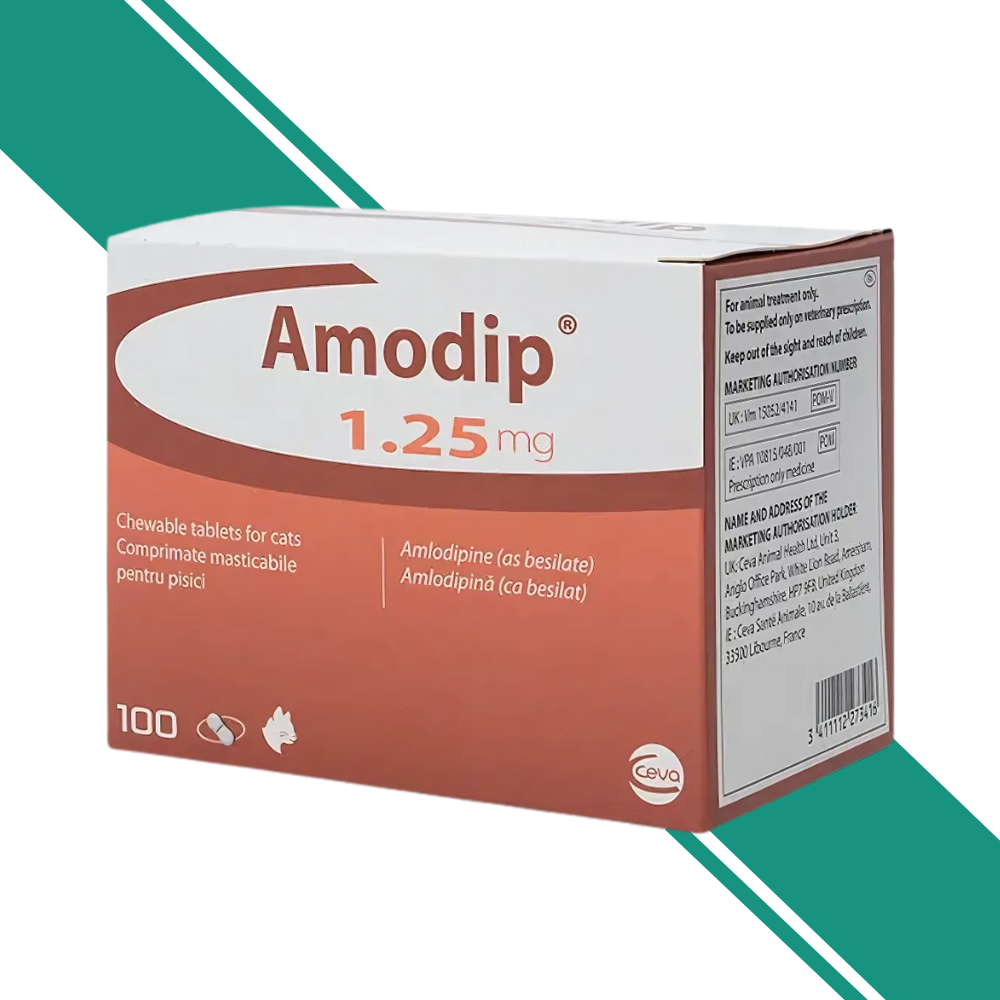 Amodip Tablets 1.25mg for Cats – Chewable Format